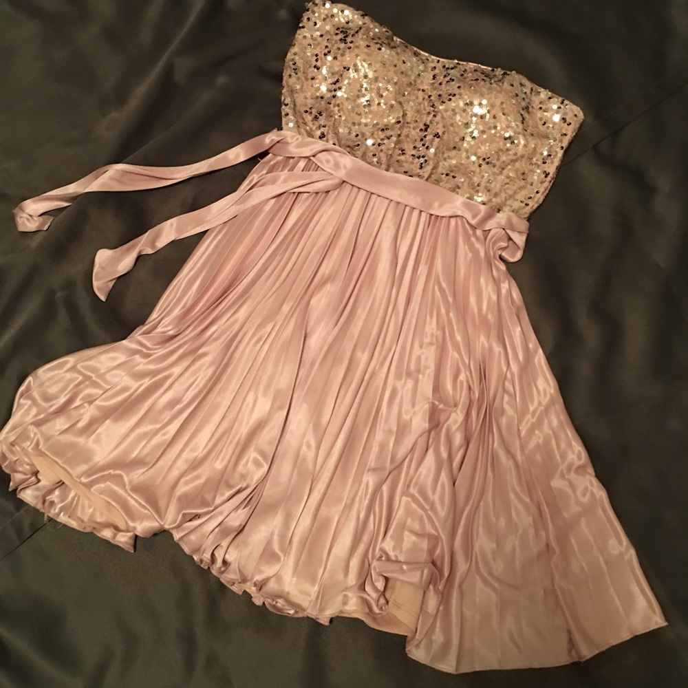 Pink sequin dress
